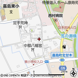熊本県上益城郡嘉島町上六嘉2284周辺の地図