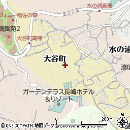 長崎県長崎市大谷町214周辺の地図