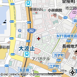 カリオモンズコーヒー長崎周辺の地図