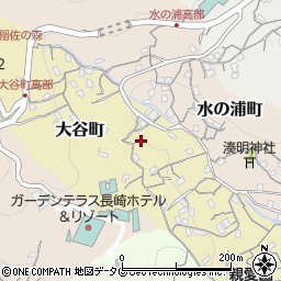 長崎県長崎市大谷町308周辺の地図