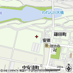 長崎県島原市鎌田町周辺の地図