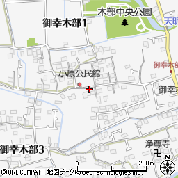 熊本県熊本市南区御幸木部周辺の地図