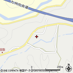 熊本県上益城郡御船町上野4388周辺の地図