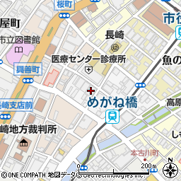 長崎銀行別館周辺の地図