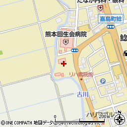 リハビリテーションセンター熊本回生会病院周辺の地図