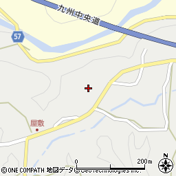 熊本県上益城郡御船町上野4392周辺の地図
