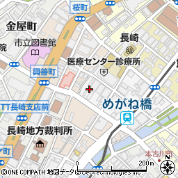 長崎県長崎市栄町周辺の地図