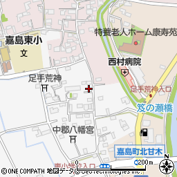 熊本県上益城郡嘉島町上六嘉2263周辺の地図