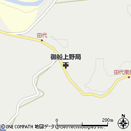 御船上野郵便局周辺の地図
