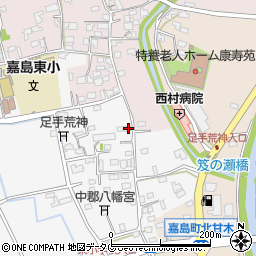 熊本県上益城郡嘉島町上六嘉2263-2周辺の地図