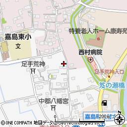 熊本県上益城郡嘉島町上六嘉2261-3周辺の地図