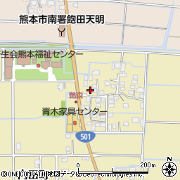 熊本県熊本市南区内田町3797-2周辺の地図