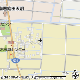 熊本県熊本市南区内田町3842周辺の地図