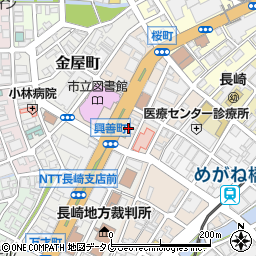 長崎無線タクシー協同組合・エースグループ総合配車センター周辺の地図