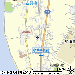 長崎県雲仙市小浜町北野413周辺の地図