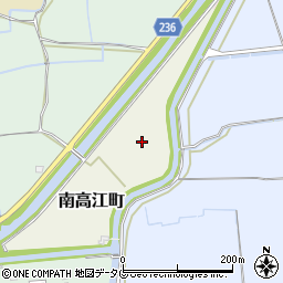 熊本県熊本市南区南高江町周辺の地図