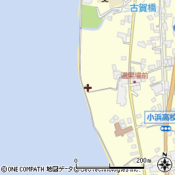 長崎県雲仙市小浜町北野350周辺の地図