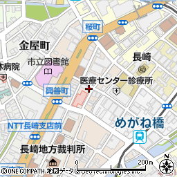 オリックスレンタカー長崎興善町店周辺の地図
