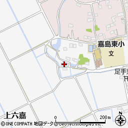 熊本県上益城郡嘉島町上六嘉2036-2周辺の地図