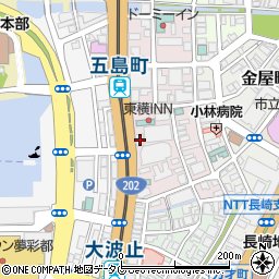 ドコモショップ　長崎大波止店周辺の地図