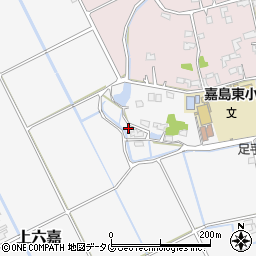 熊本県上益城郡嘉島町上六嘉2038周辺の地図