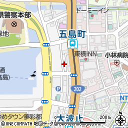 原水爆禁止　長崎県協議会周辺の地図