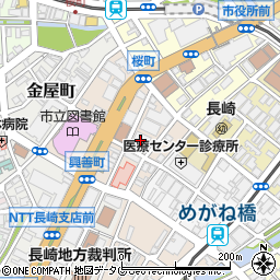 長崎県市町村職員共済会館周辺の地図