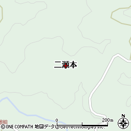 熊本県上益城郡山都町二瀬本周辺の地図