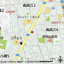 セブンイレブン熊本南高江店周辺の地図