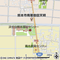 熊本県熊本市南区内田町3552周辺の地図