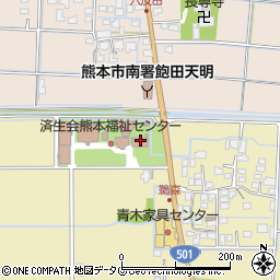 熊本県熊本市南区内田町3552周辺の地図