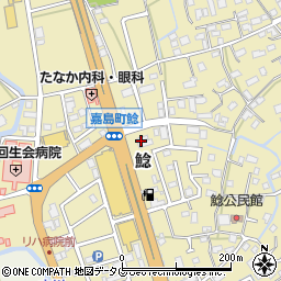 オートベル嘉島店周辺の地図
