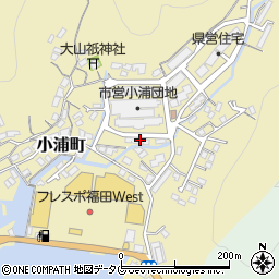 市営小浦団地Ｂ周辺の地図