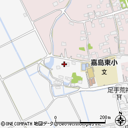 熊本県上益城郡嘉島町上六嘉2048周辺の地図