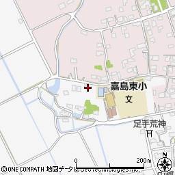 熊本県上益城郡嘉島町上六嘉2059-8周辺の地図