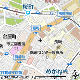 長崎県長崎市興善町6-12周辺の地図