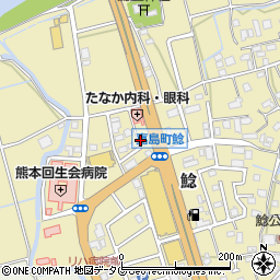カルビ丼とスン豆腐専門店 韓丼 熊本嘉島店周辺の地図