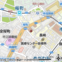 長崎県長崎市桜町4周辺の地図
