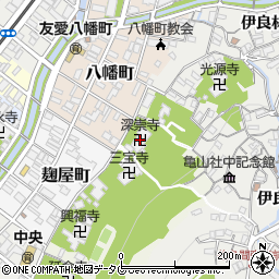 深崇寺周辺の地図