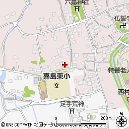 熊本県上益城郡嘉島町下六嘉3433周辺の地図