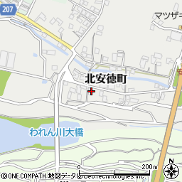 長崎県島原市北安徳町丁-1228周辺の地図