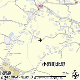 長崎県雲仙市小浜町北野1396周辺の地図
