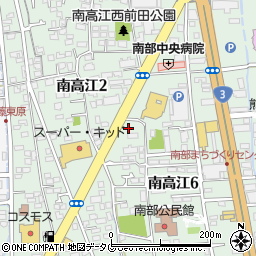 熊本市高齢者支援センターささえりあ　熊本南周辺の地図