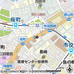長崎県長崎市桜町周辺の地図