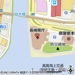 長崎県庁　農林部・農山村振興課鳥獣対策班周辺の地図