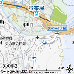 コーポ蛍茶屋周辺の地図