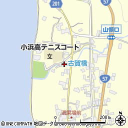 長崎県雲仙市小浜町北野232周辺の地図