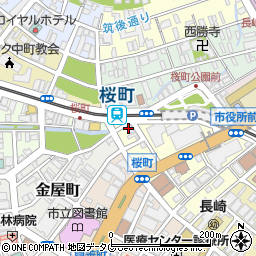 マルハチらーめん 桜町店周辺の地図