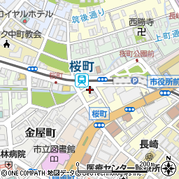 マルハチらーめん 桜町店周辺の地図