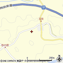 熊本県上益城郡御船町田代1022周辺の地図